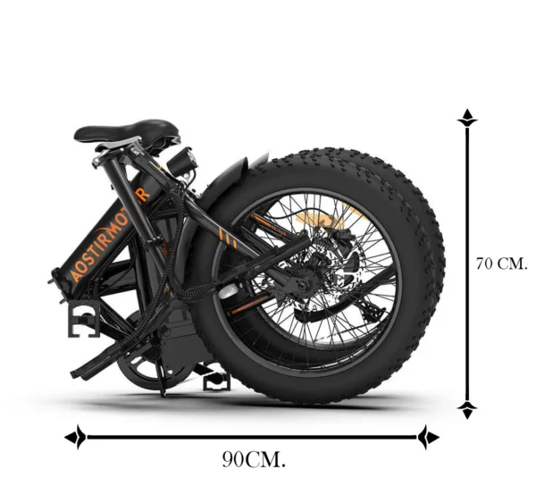 Aostirmotor A20 Folding Fat Tire 500W 36V Electric Bike - Image 5