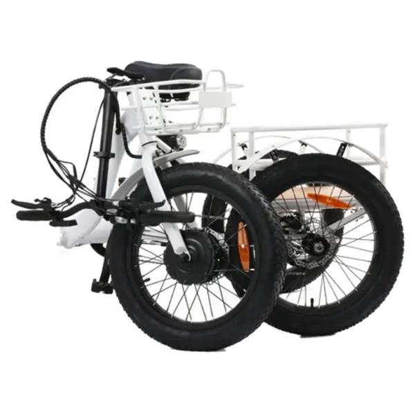 EUNORAU NEW-TRIKE 500W 48V Step Through Fat Tire Folding Electric Tricycle - Image 3