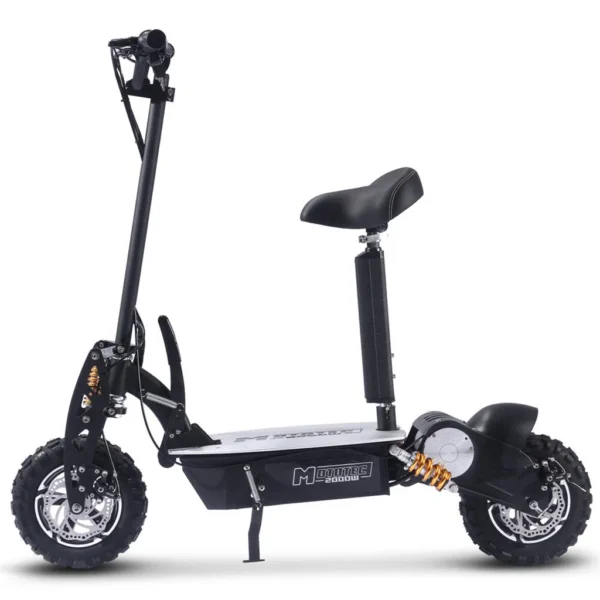 MotoTec 2000w 48v Electric Scooter Black - Image 4