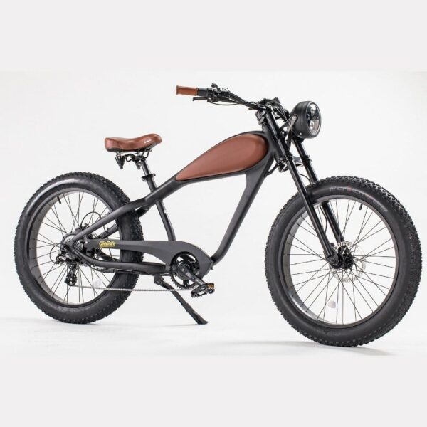 Revi Bikes Cheetah Café Racer 750W 48V Fat Tire Cruiser Electric Bike - Image 3