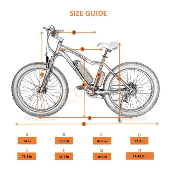 UL Certified - Ecotric Rocket 500W 36V Fat Tire All Terrain Electric Bike - Image 3