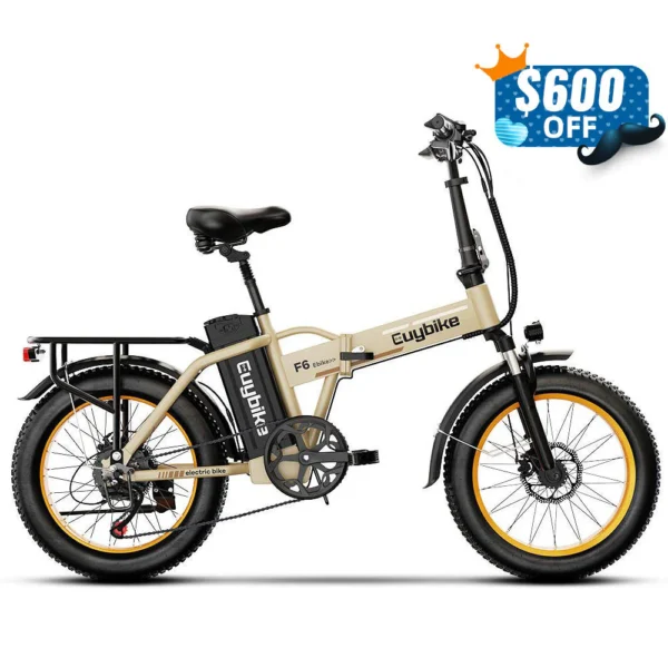 Euy F6 Long Range Fat Tire Electric Bike - Image 3